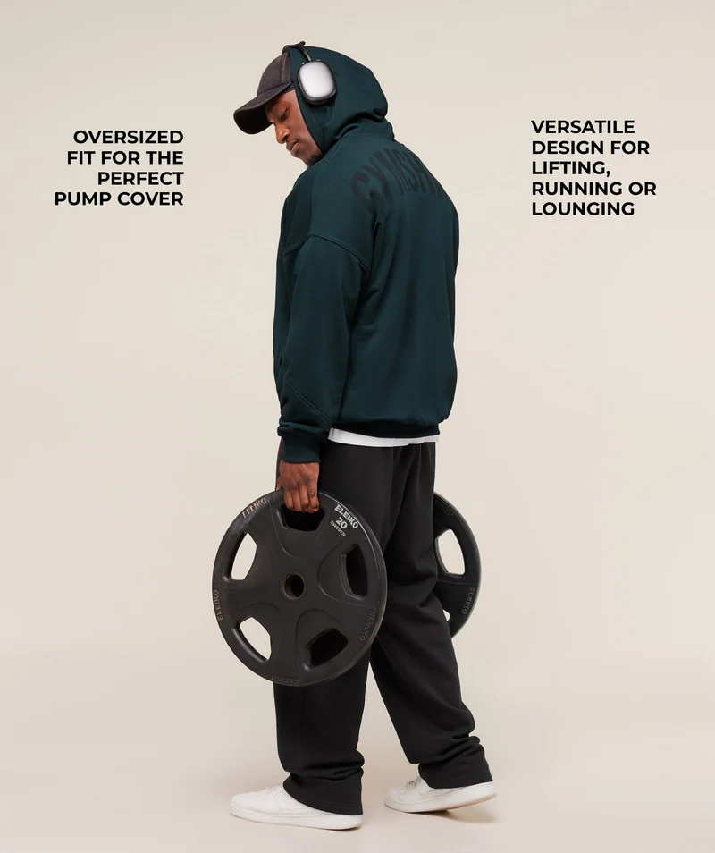 Gymshark Power Zip Up Hoodie - Deep Petrol Blue