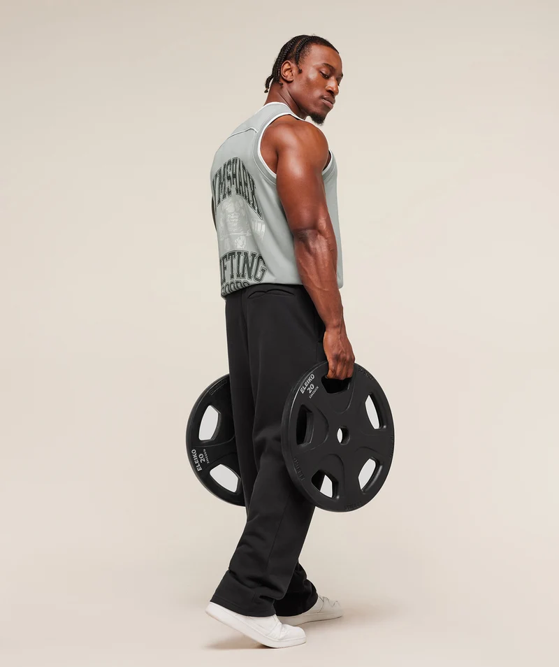Gymshark Graphic Basketball Mesh Tank - Silver Grey