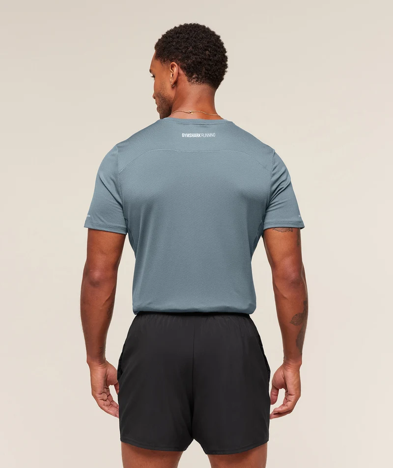 Gymshark Running T-Shirt - Iron Blue