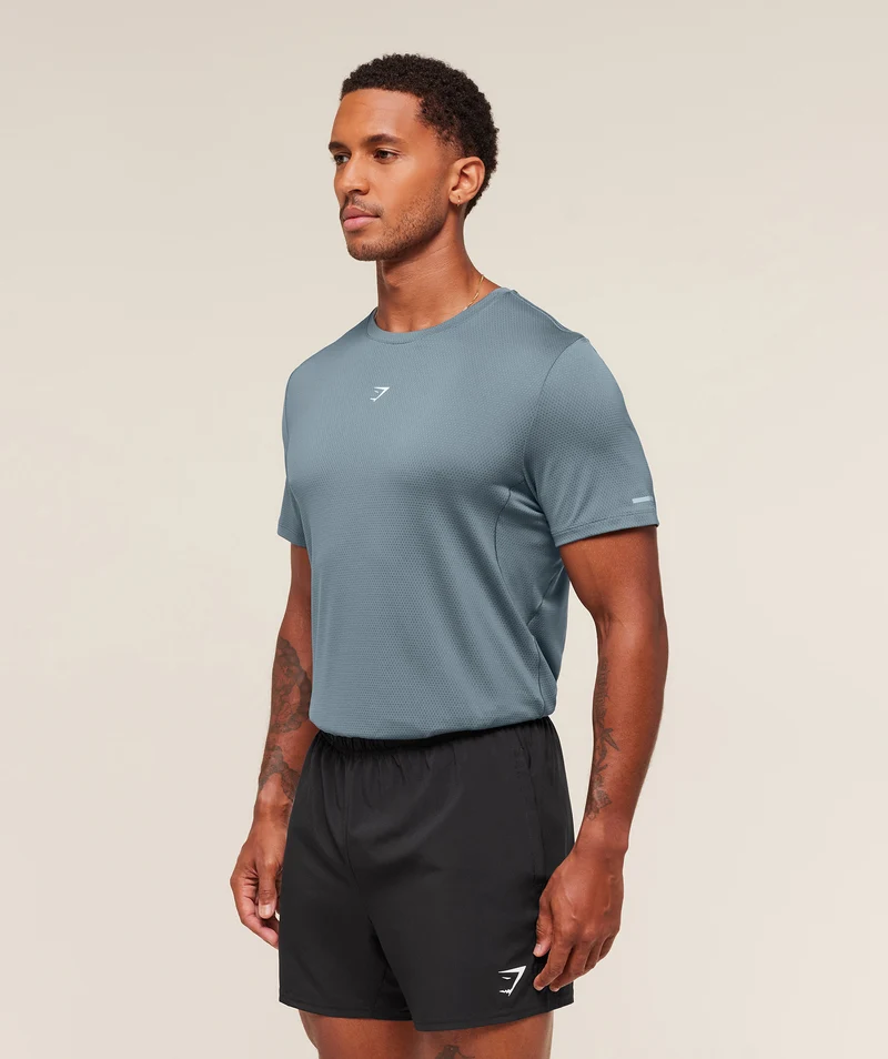 Gymshark Running T-Shirt - Iron Blue
