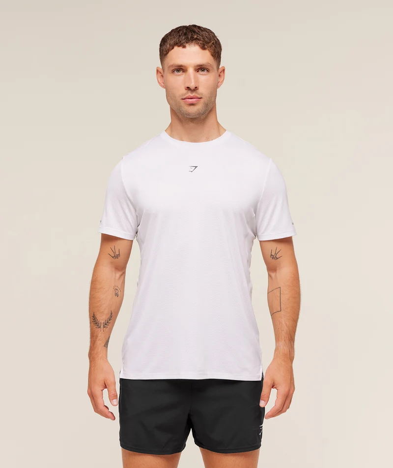 Gymshark Running T-Shirt - White