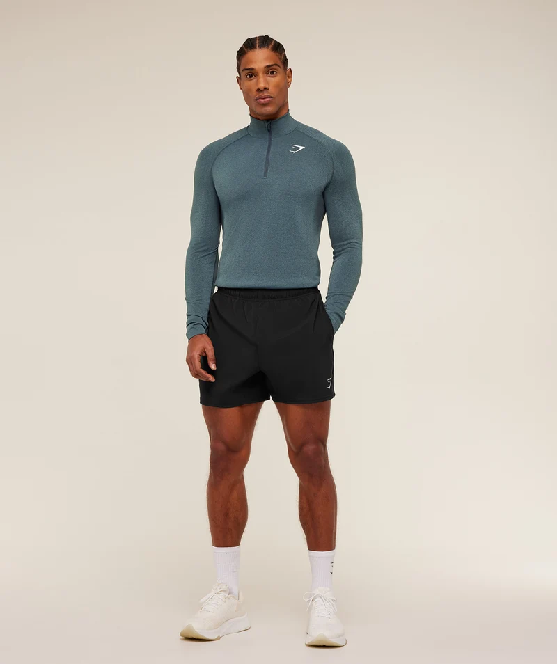 Gymshark Vital Seamless 1/4 Zip - Iron Blue/Stealth Blue