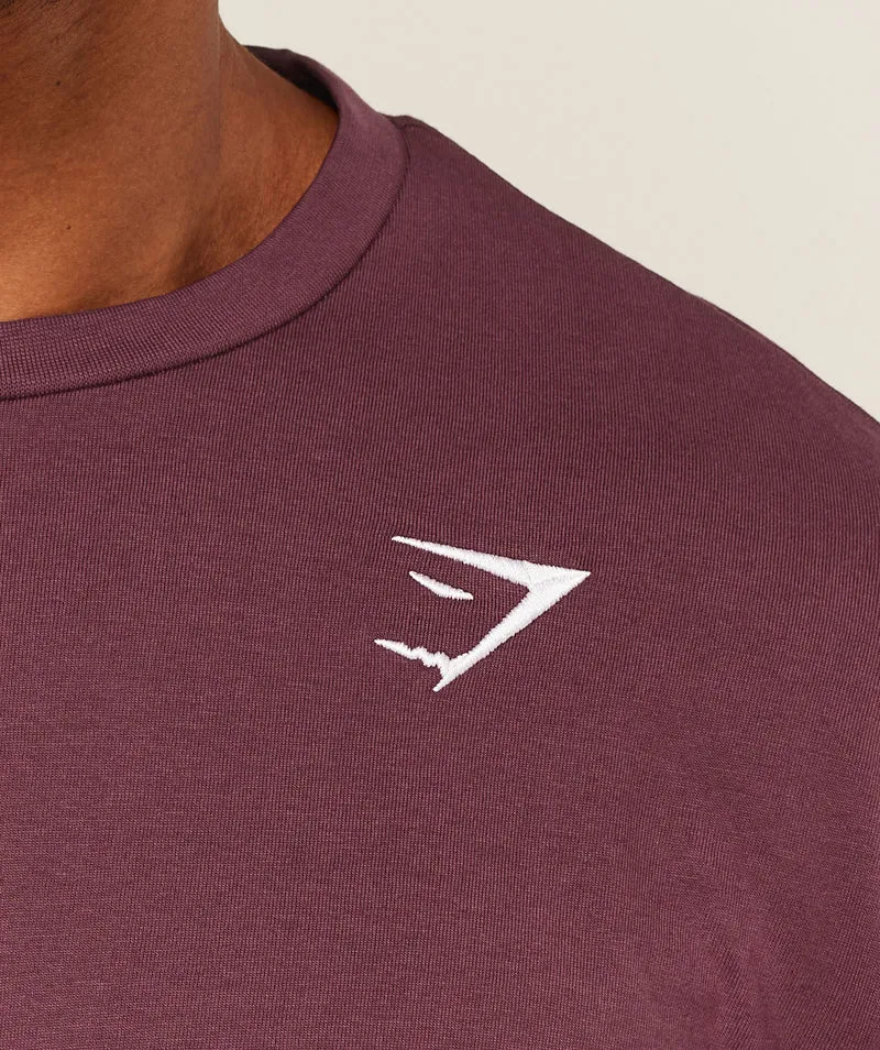 Gymshark Crest T-Shirt - Impact Burgundy