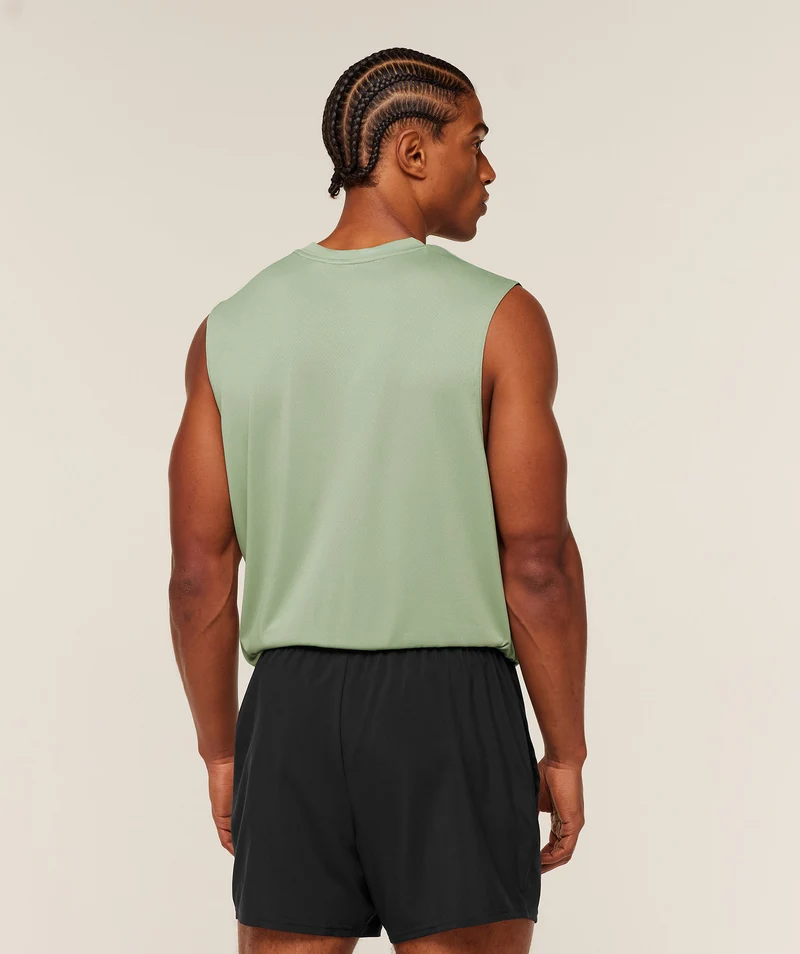 Gymshark Oversized Performance Tank - Haze Green