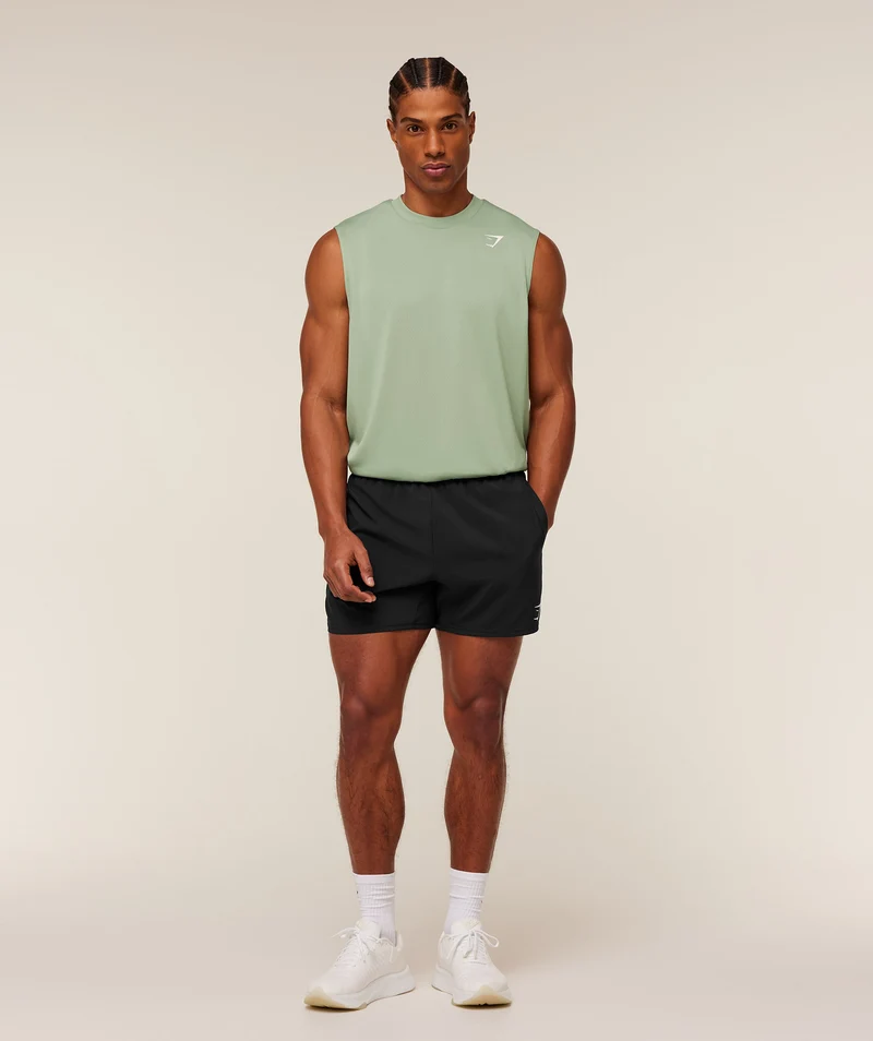 Gymshark Oversized Performance Tank - Haze Green