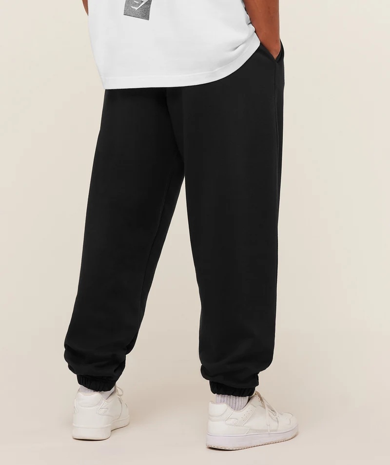 Gymshark Crest Oversized Jogger - Black