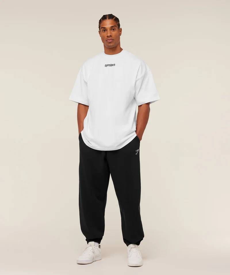Gymshark Crest Oversized Jogger - Black
