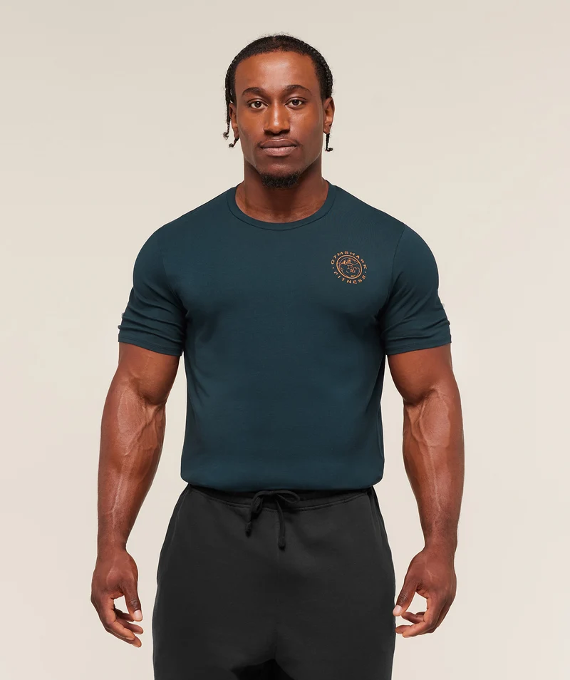 Gymshark Legacy T-Shirt - Deep Petrol Blue
