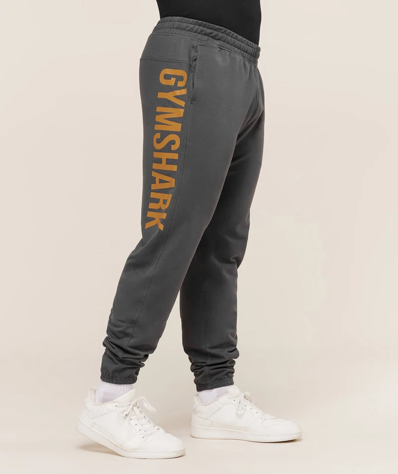 Gymshark Prime Joggers - Onyx Grey/Antique Gold