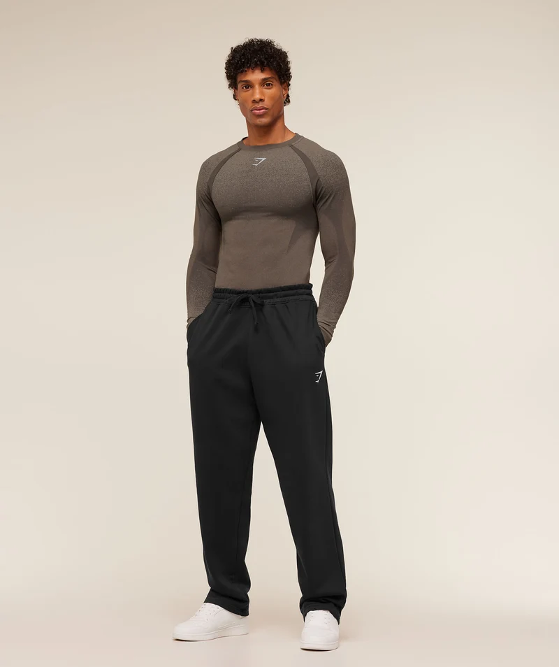 Gymshark Shadow Seamless Long Sleeve T-Shirt - Camo Brown