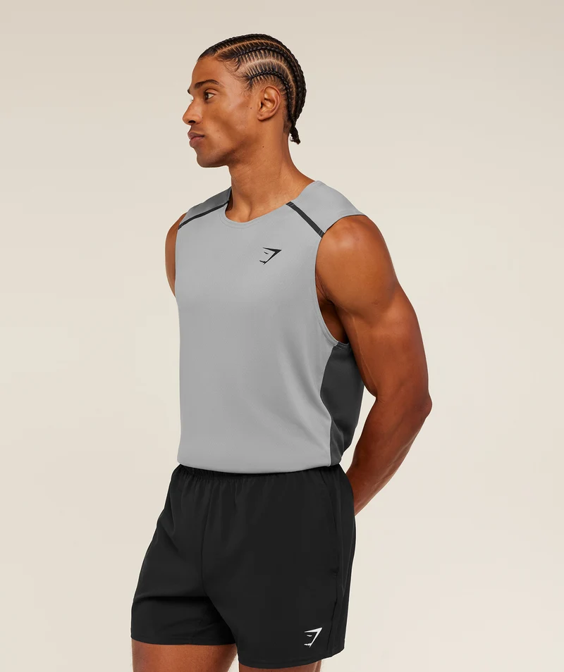Gymshark Arrival Contrast Tank - Smokey Grey/Onyx Grey
