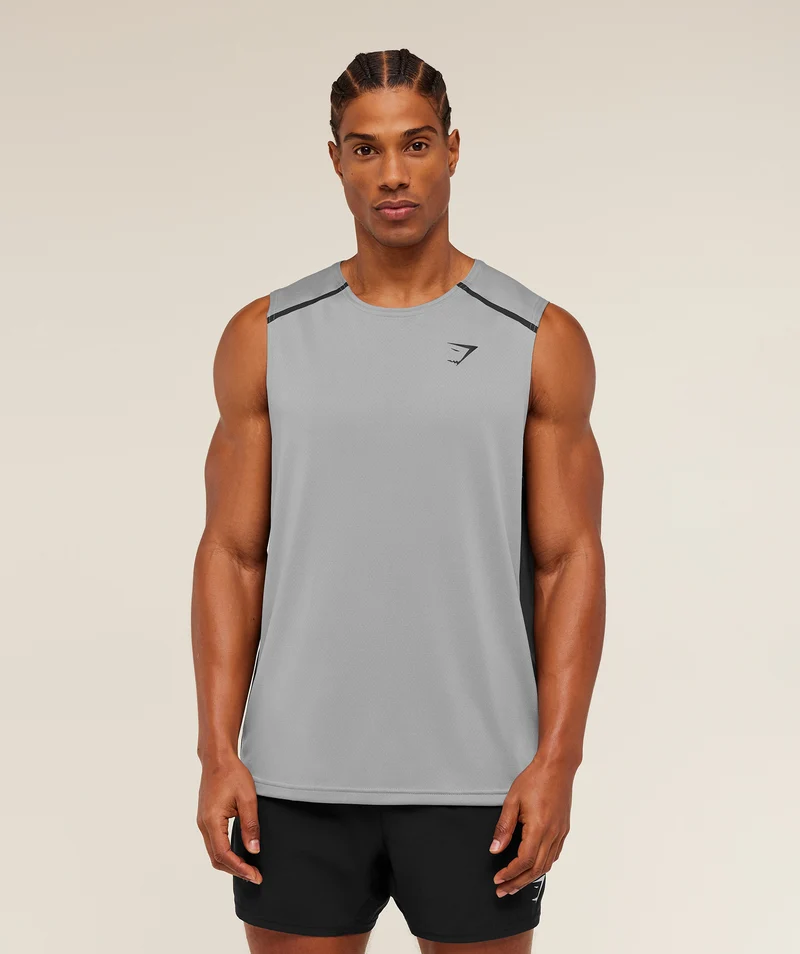 Gymshark Arrival Contrast Tank - Smokey Grey/Onyx Grey
