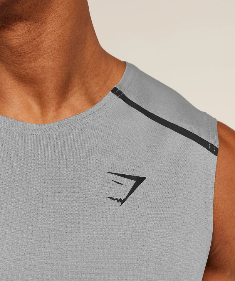Gymshark Arrival Contrast Tank - Smokey Grey/Onyx Grey