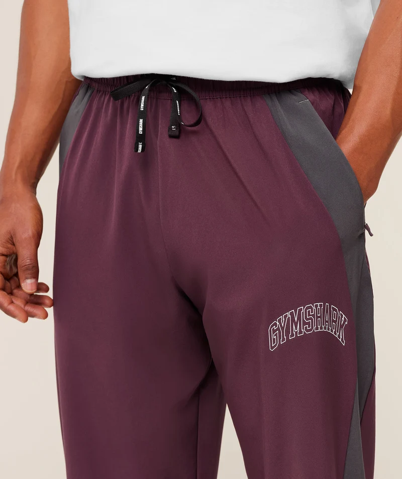 Gymshark Collegiate Tech Pant - Impact Burgundy