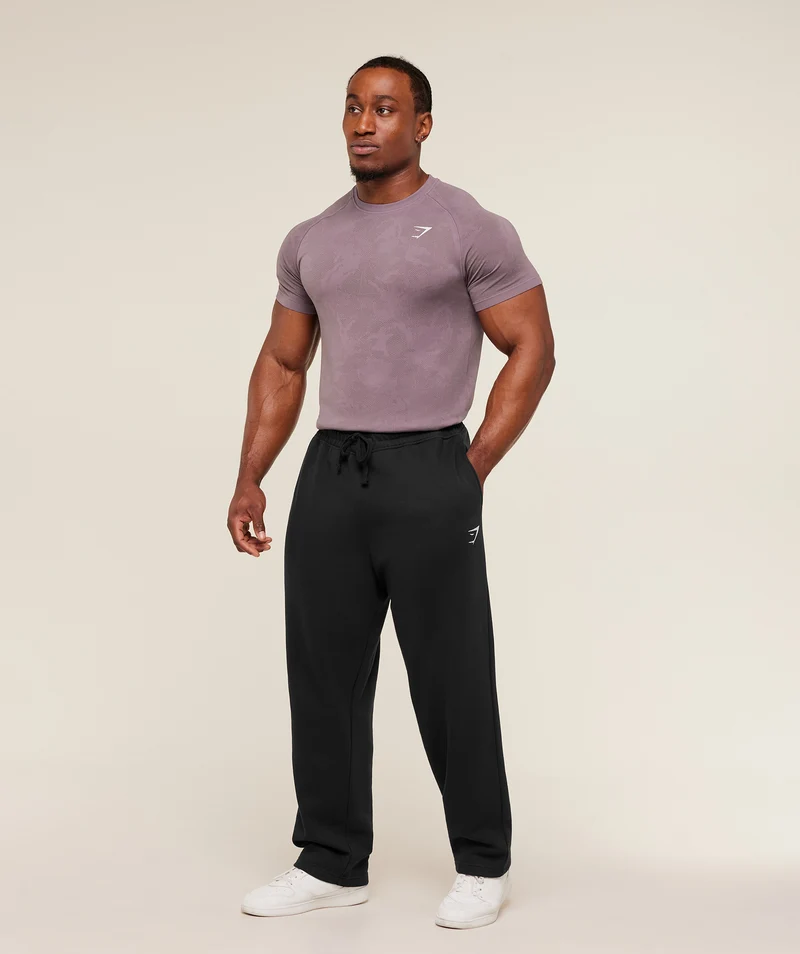 Gymshark Geo Seamless T-Shirt - Dusk Purple/Cool Brown