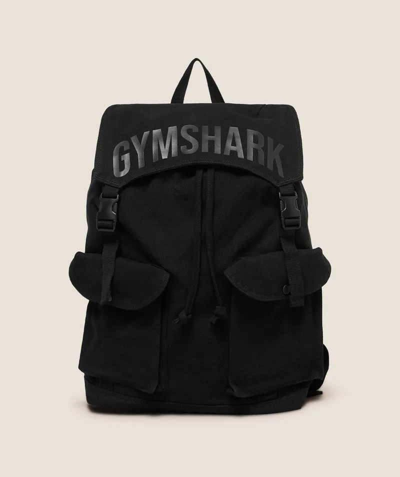 Gymshark Power Backpack - Black/Asphalt Grey
