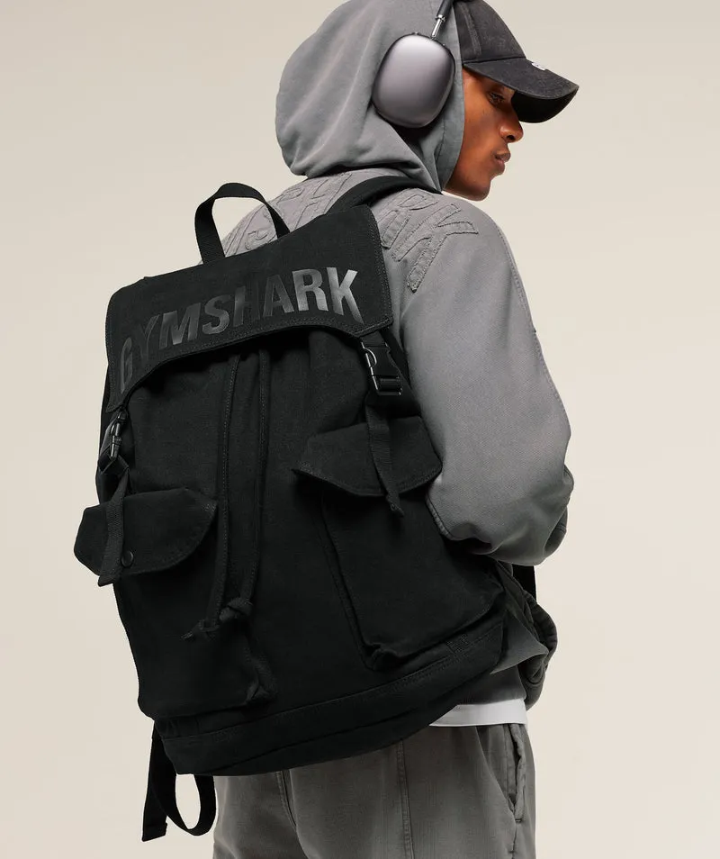 Gymshark Power Backpack - Black/Asphalt Grey