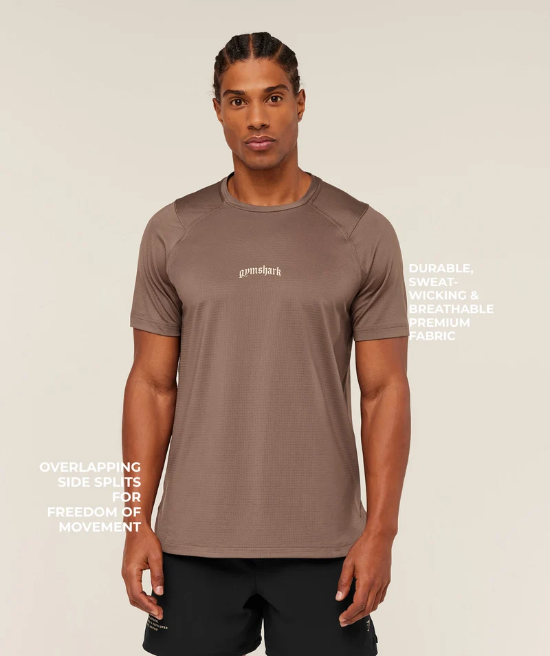 Gymshark Tactical T-Shirt - Soft Brown