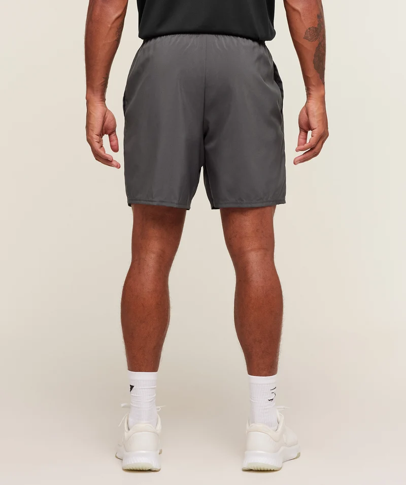 Gymshark Hybrid Graphic 7" Short - Onyx Grey