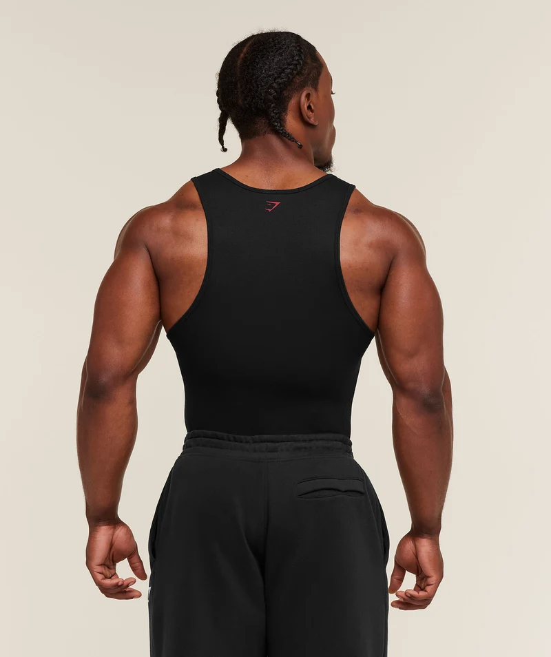 Gymshark GSLC Ribbed Tank - Black