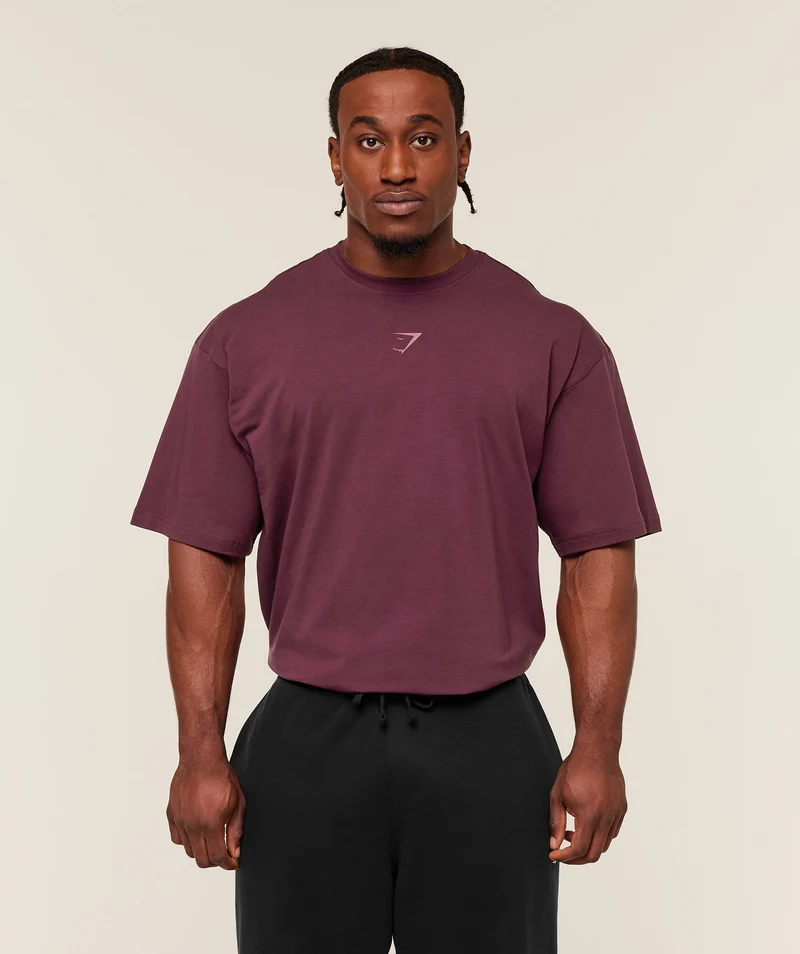 Gymshark Power T-Shirt - Impact Burgundy