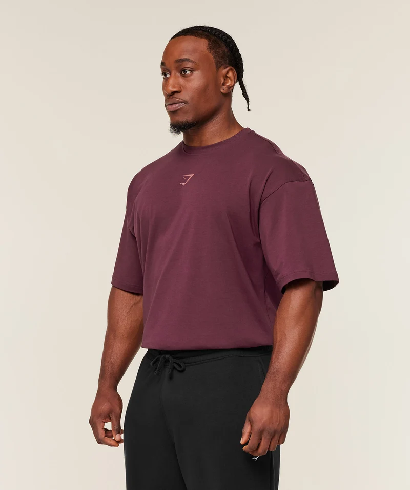 Gymshark Power T-Shirt - Impact Burgundy