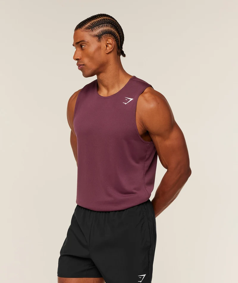 Gymshark Arrival Tank - Impact Burgundy