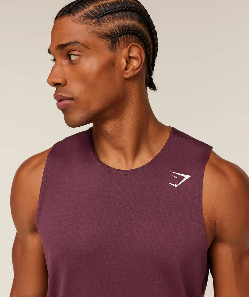 Gymshark Arrival Tank - Impact Burgundy