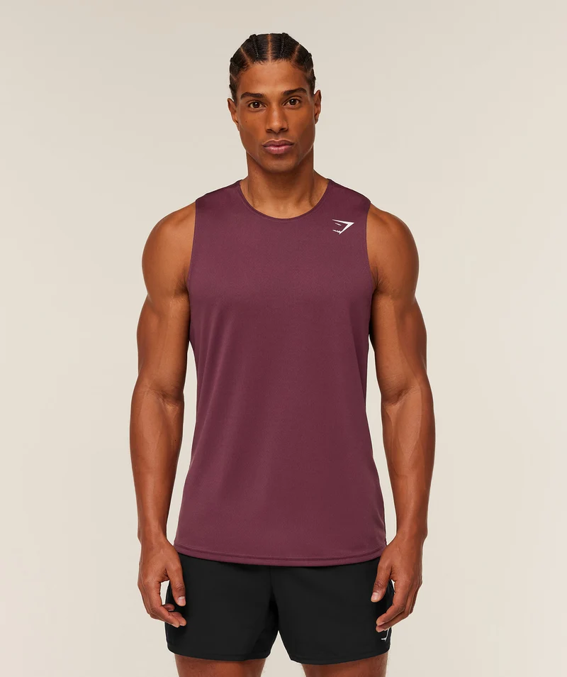 Gymshark Arrival Tank - Impact Burgundy