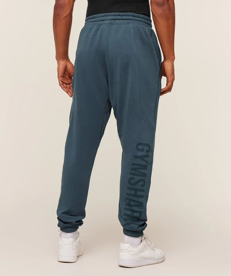 Gymshark Power Wordmark Jogger - Stealth Blue