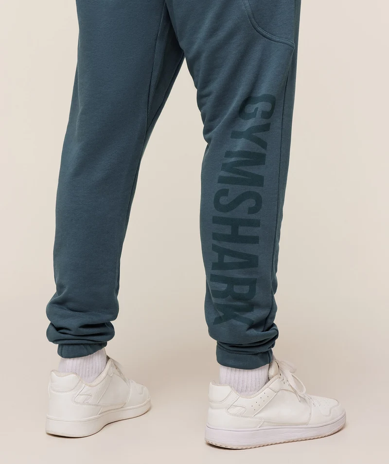 Gymshark Power Wordmark Jogger - Stealth Blue