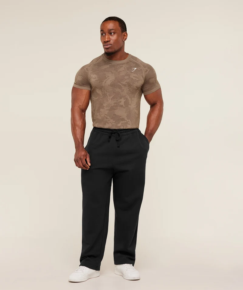 Gymshark Geo Seamless T-Shirt - Lifestyle Brown/Archive Brown