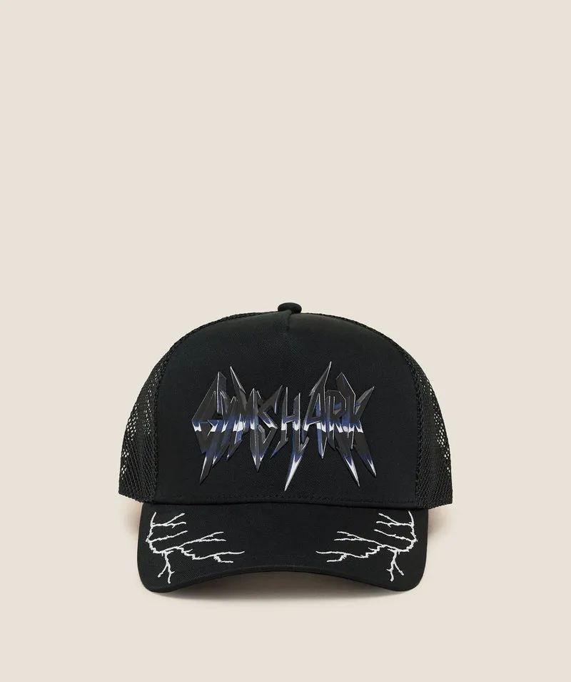 Gymshark Lightning Graphic Trucker Cap - Black