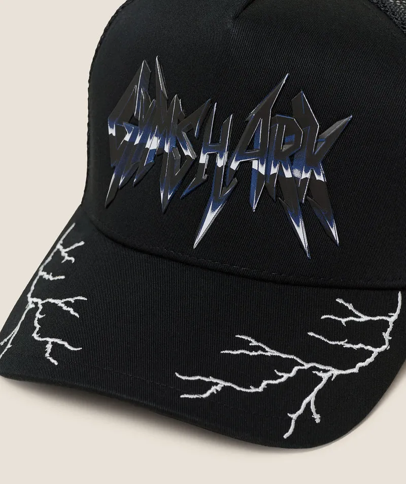 Gymshark Lightning Graphic Trucker Cap - Black
