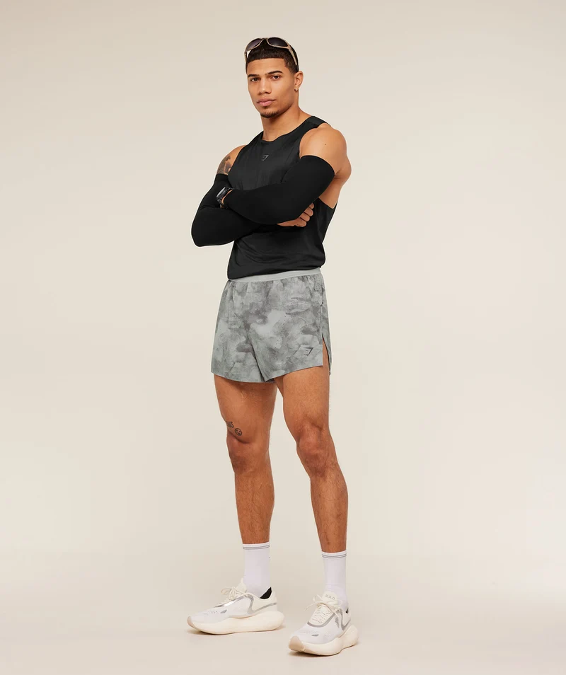 Gymshark Running Elite Race 5" Short - Smokey Grey
