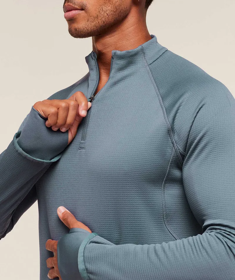 Gymshark Running 1/4 Zip - Iron Blue