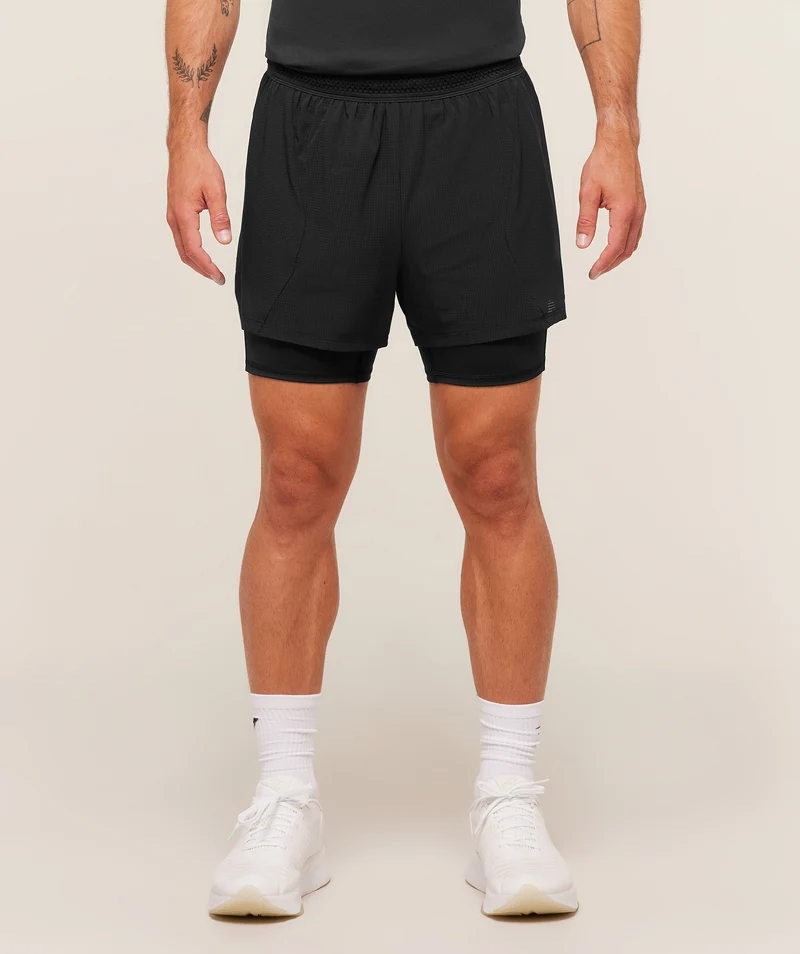 Gymshark Running 4" 2-in-1 Shorts - Black