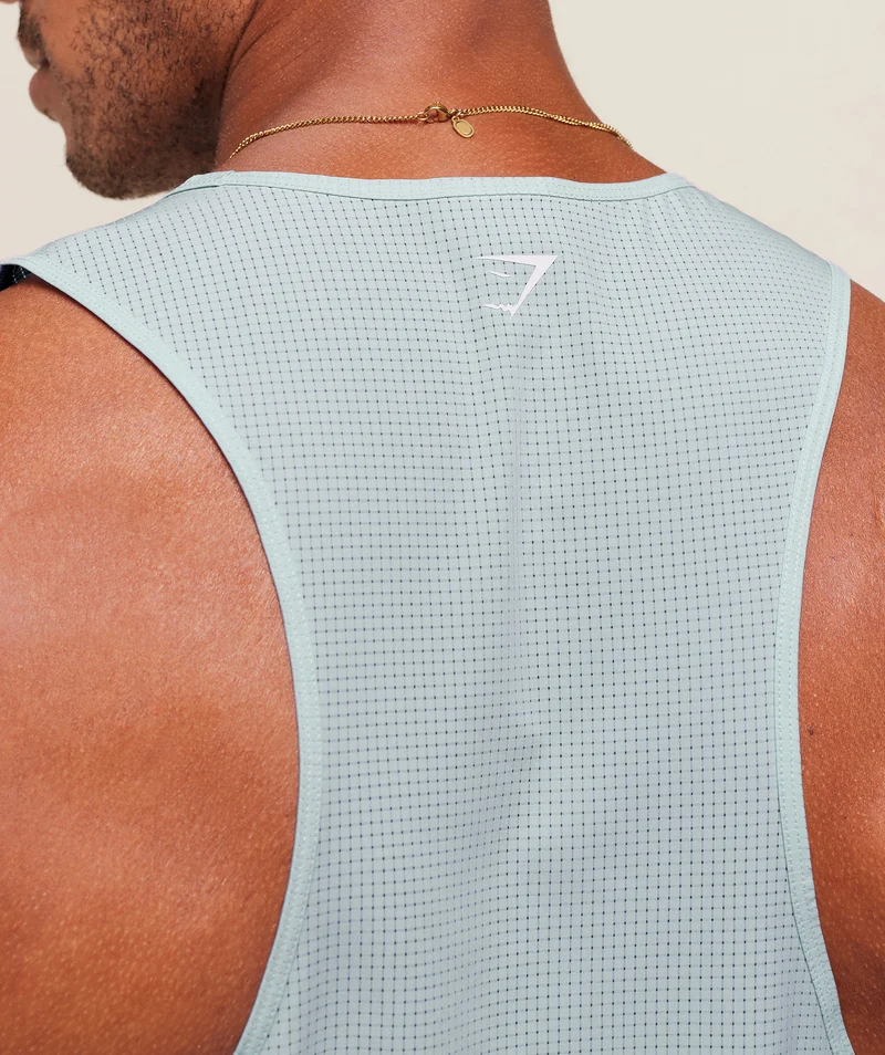 Gymshark Running Tank - Smoke Blue