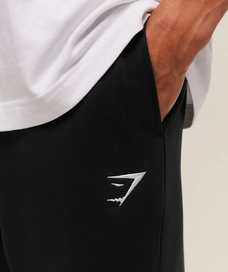 Gymshark Crest Straight Leg Joggers Tall - Black