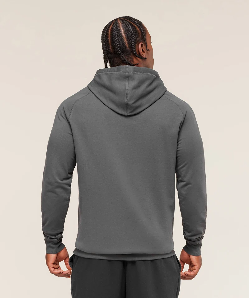 Gymshark Prime Hoodie - Onyx Grey/Antique Gold