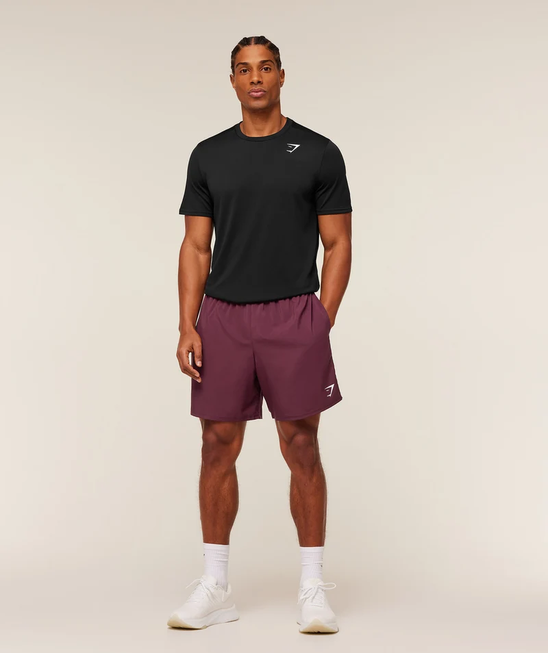 Gymshark Arrival 7" Shorts - Impact Burgundy