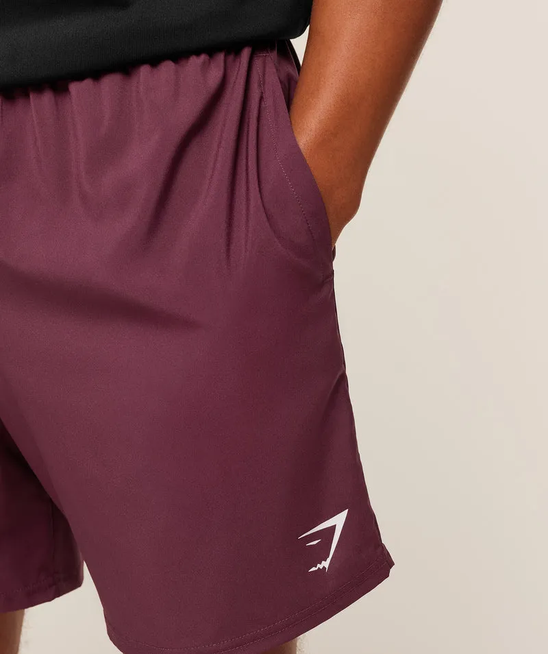 Gymshark Arrival 7" Shorts - Impact Burgundy