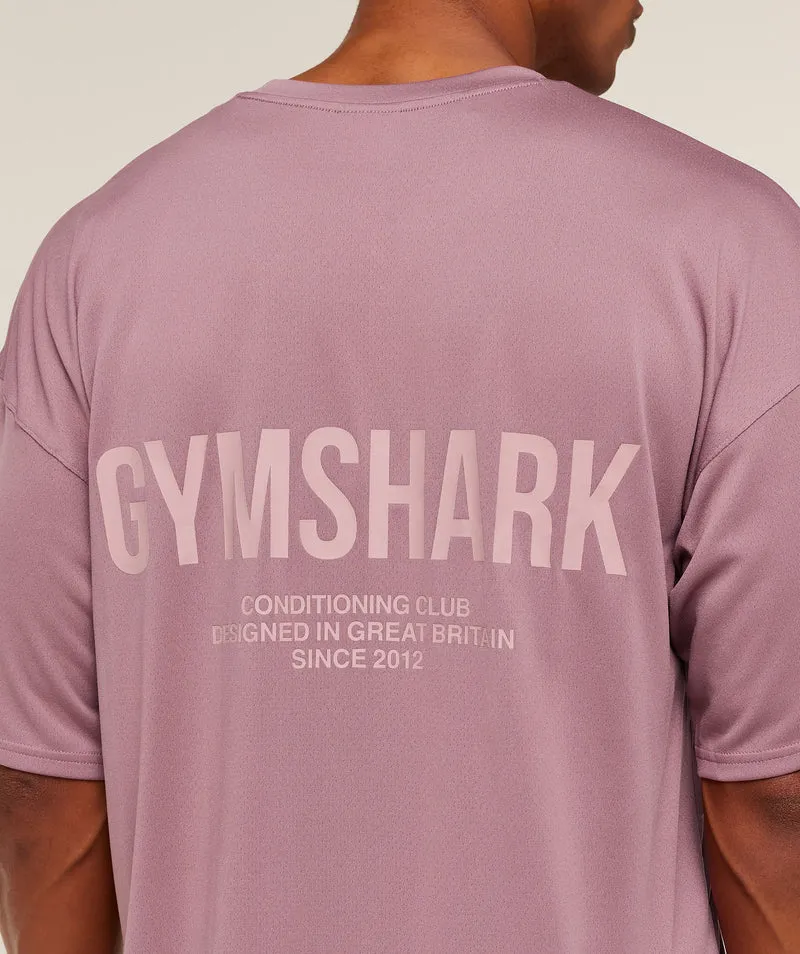 Gymshark Conditioning Club Oversized T-Shirt - Calm Pink/Light Pink