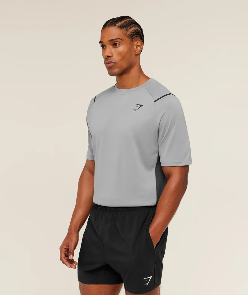 Gymshark Arrival Contrast T-Shirt - Smokey Grey/Onyx Grey