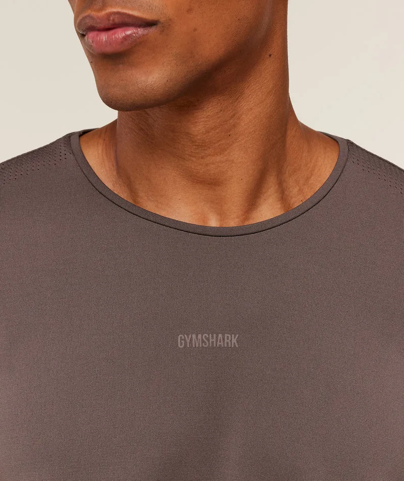 Gymshark Distance Seamless T-Shirt - Cool Brown