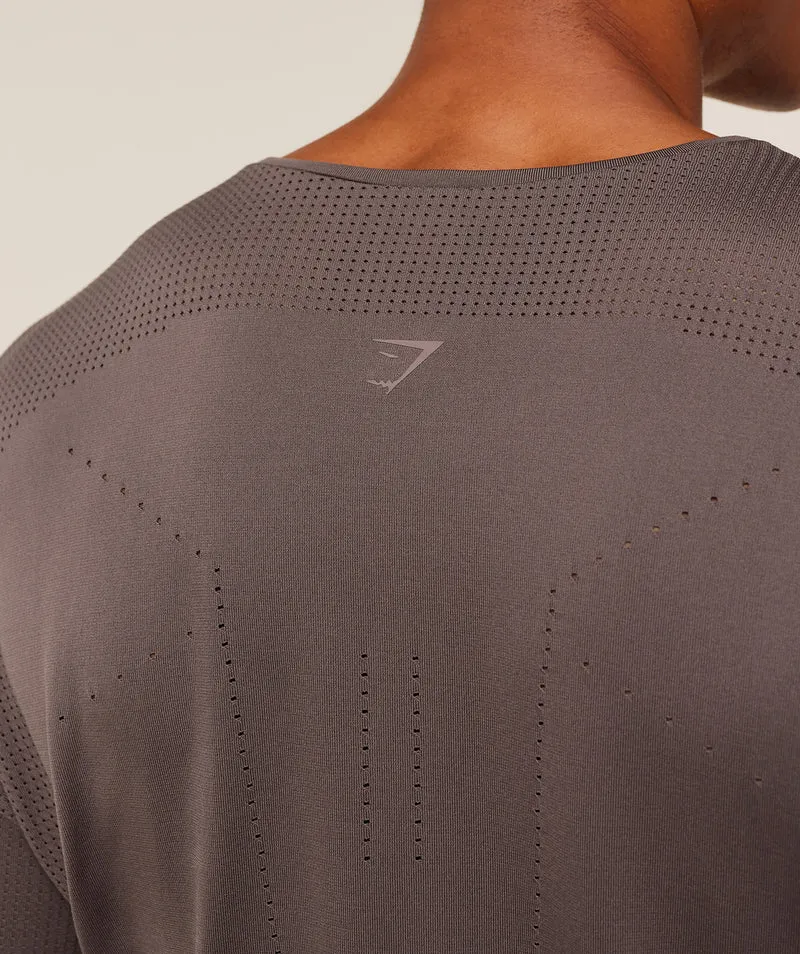 Gymshark Distance Seamless T-Shirt - Cool Brown