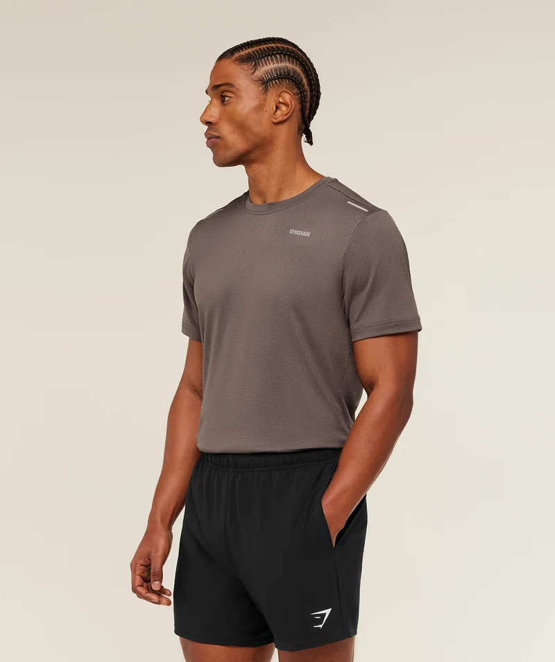Gymshark Built For More T-Shirt - Cool Brown