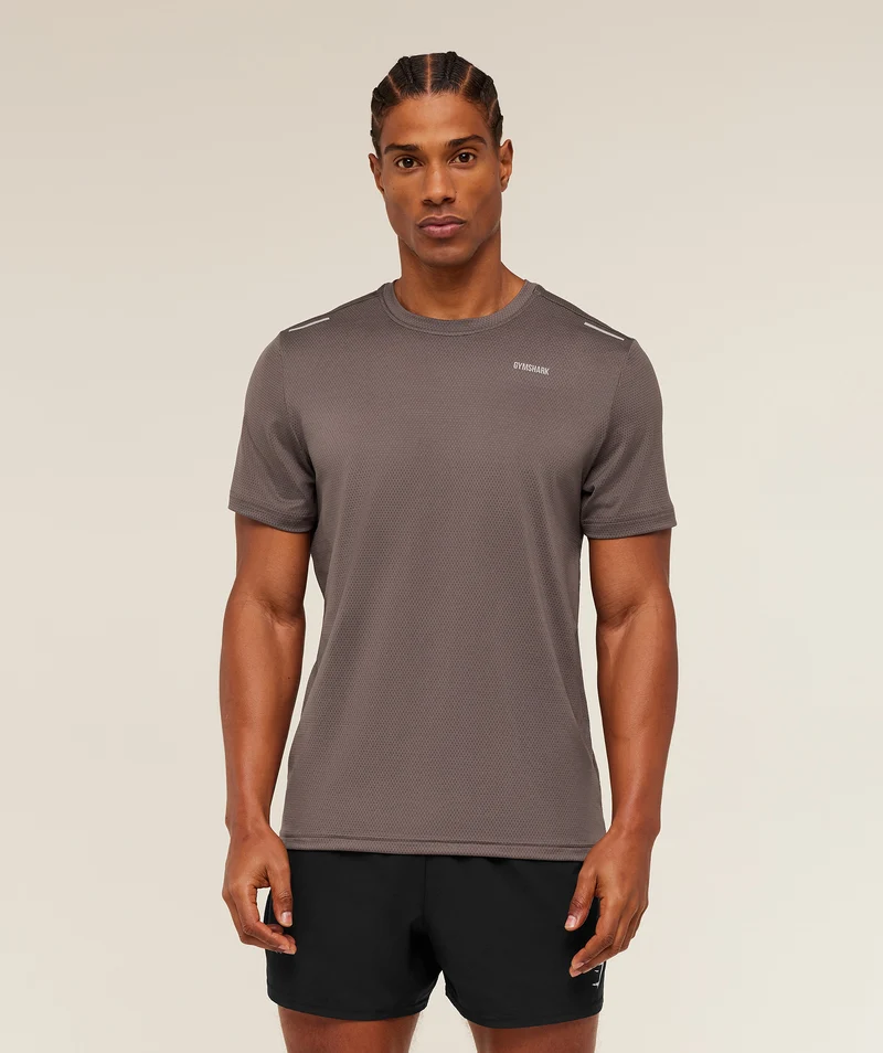 Gymshark Built For More T-Shirt - Cool Brown