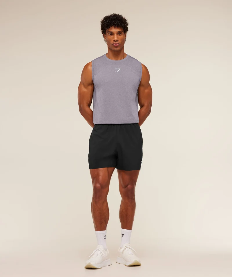 Gymshark Lightweight Seamless Tank - Fog Purple/Marl
