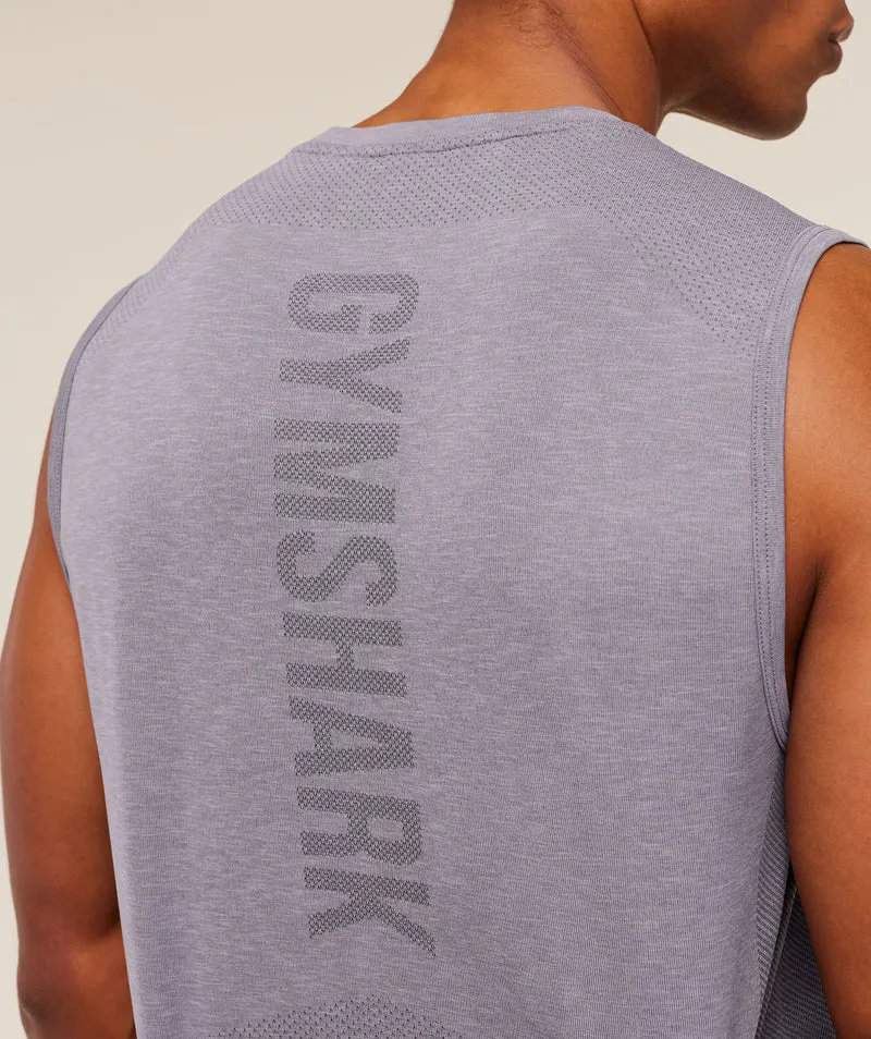 Gymshark Lightweight Seamless Tank - Fog Purple/Marl